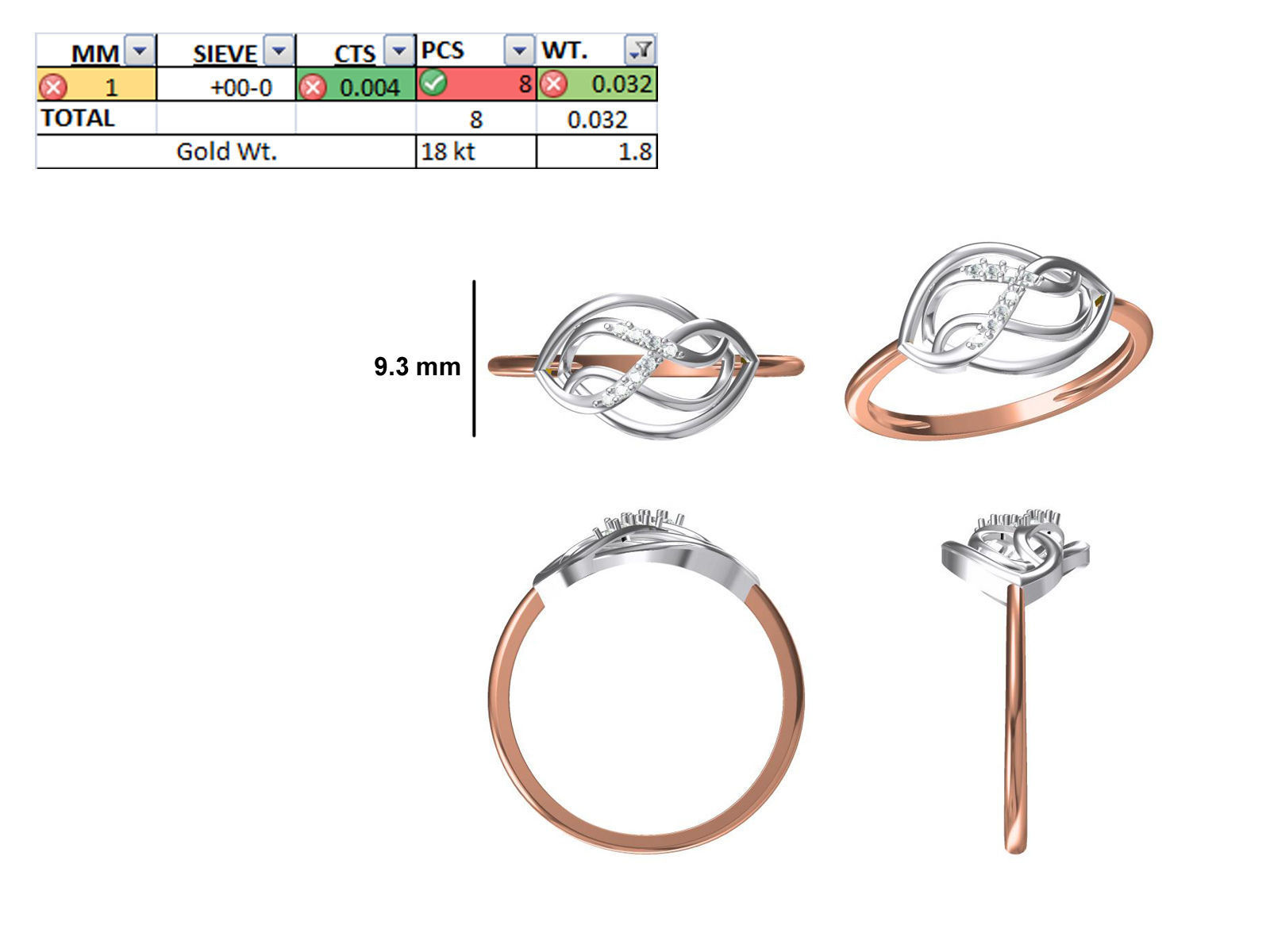 150 STL JCD RING FILES LESS THAN 2GM LIGHT WT  3D print model_103