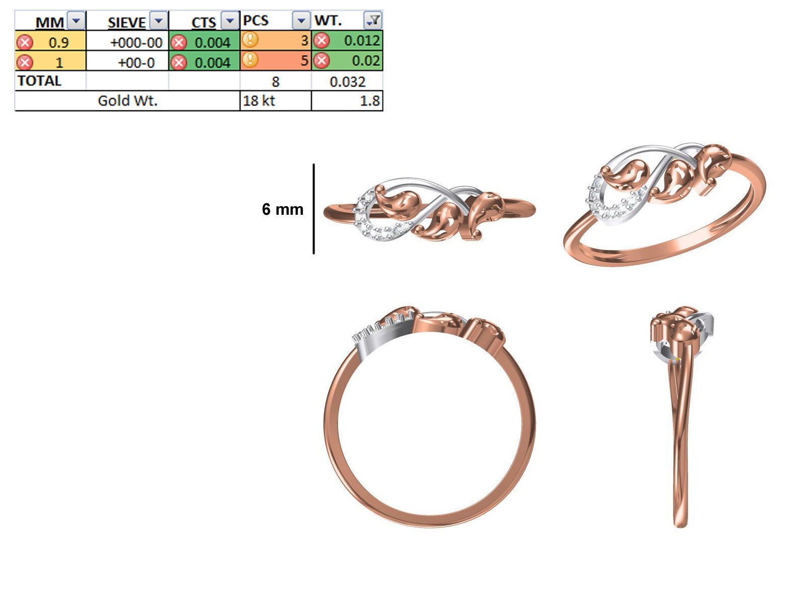150 STL JCD RING FILES LESS THAN 2GM LIGHT WT  3D print model_102