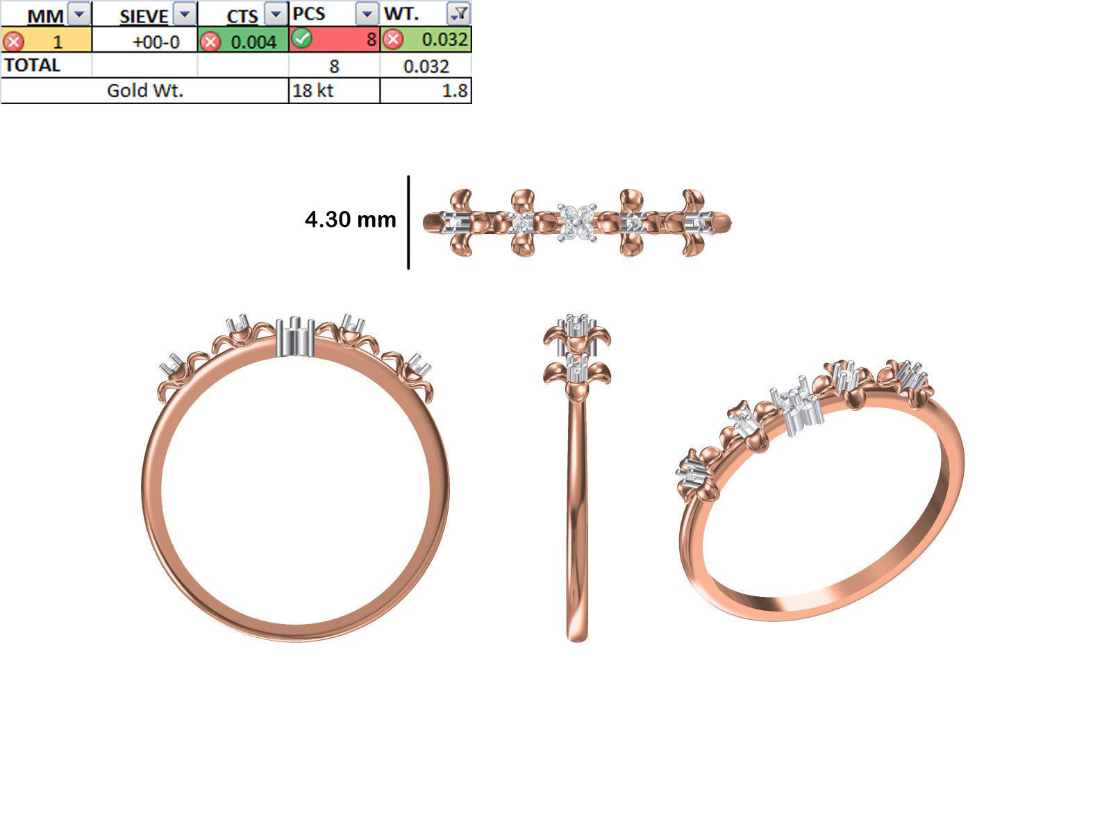 150 STL JCD RING FILES LESS THAN 2GM LIGHT WT  3D print model_90