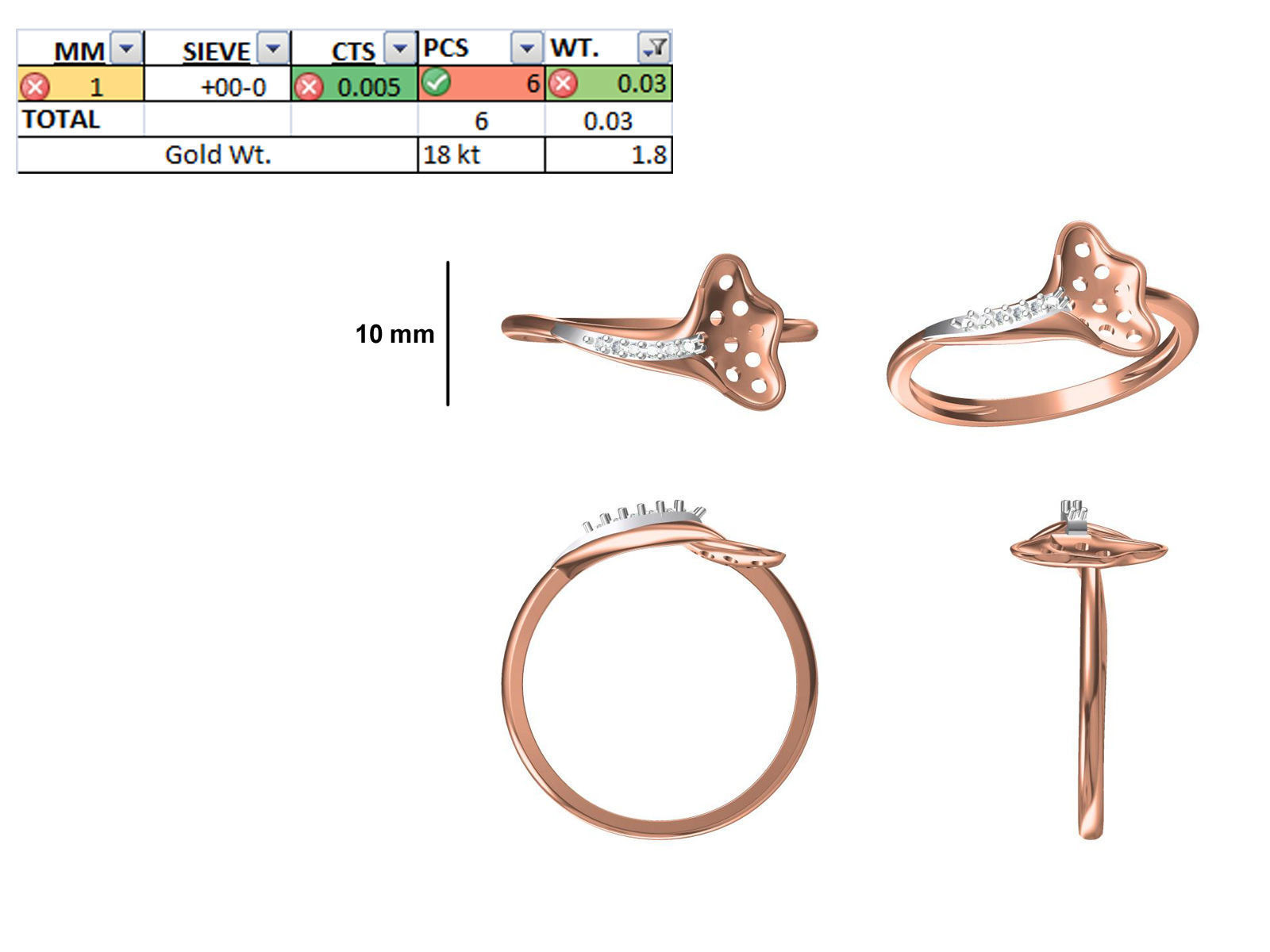 150 STL JCD RING FILES LESS THAN 2GM LIGHT WT  3D print model_122