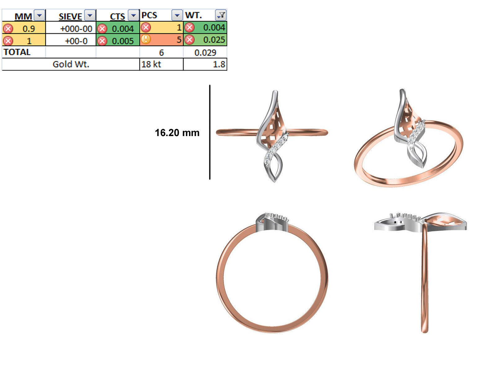150 STL JCD RING FILES LESS THAN 2GM LIGHT WT  3D print model_123