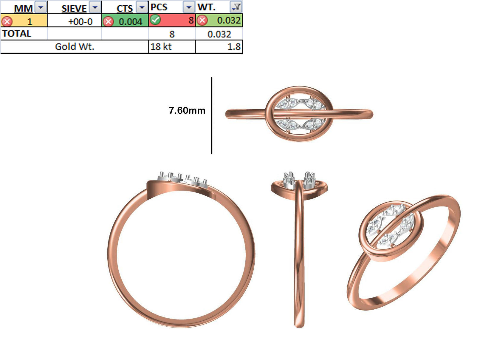 150 STL JCD RING FILES LESS THAN 2GM LIGHT WT  3D print model_86