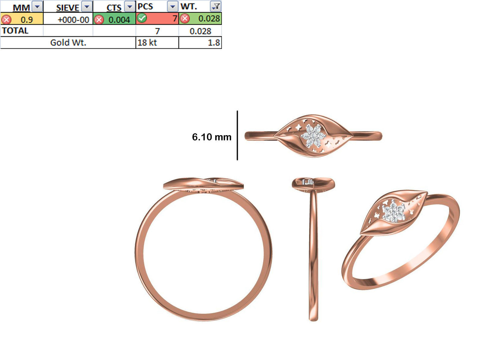 150 STL JCD RING FILES LESS THAN 2GM LIGHT WT  3D print model_83