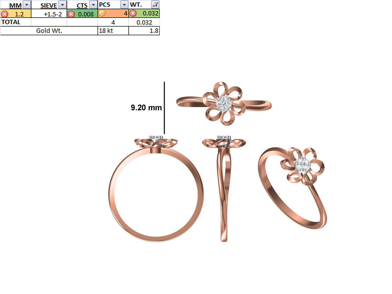 150 STL JCD RING FILES LESS THAN 2GM LIGHT WT  3D print model_19
