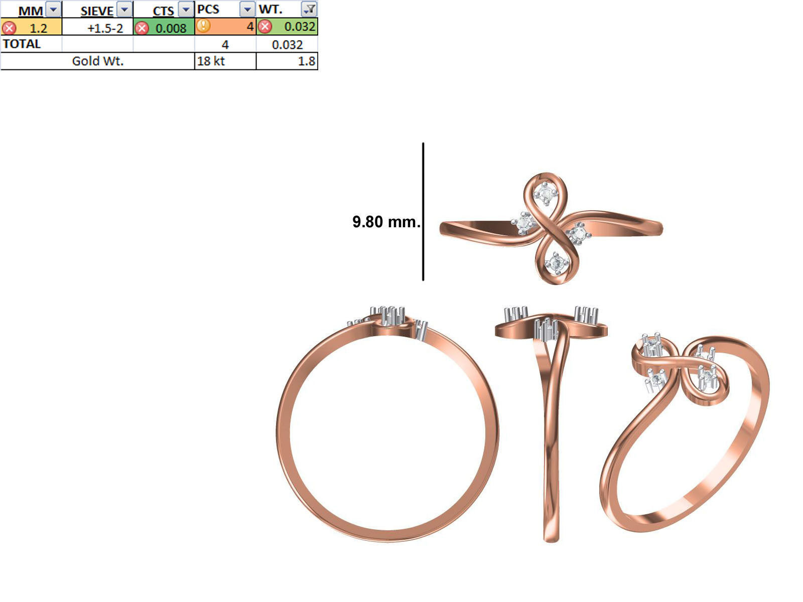 150 STL JCD RING FILES LESS THAN 2GM LIGHT WT  3D print model_36