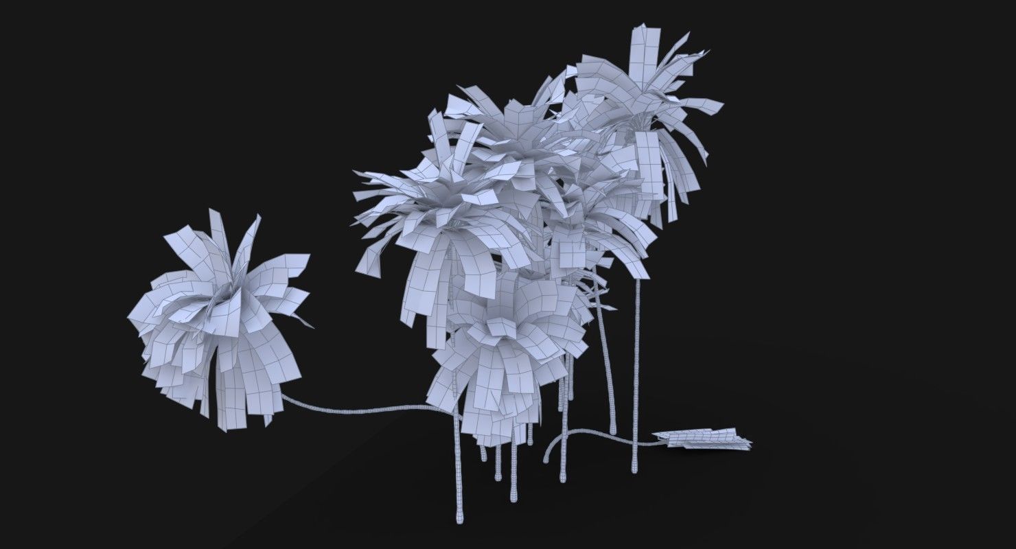 Coconut Palm Trees Asset 2 3D Model Collection_4