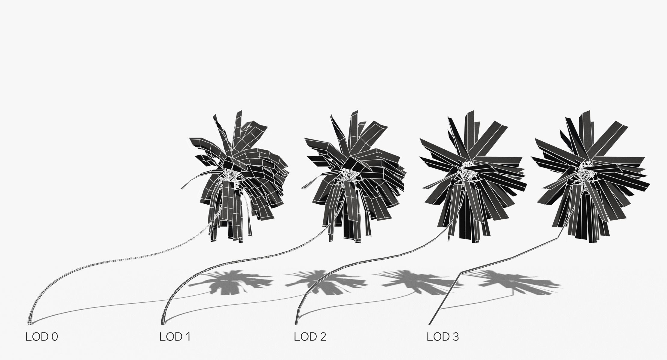 Coconut Palm Trees Asset 2 3D Model Collection_18