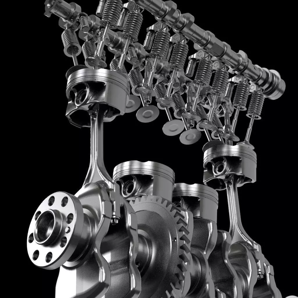 Engine Piston Model 3D model | CGTrader