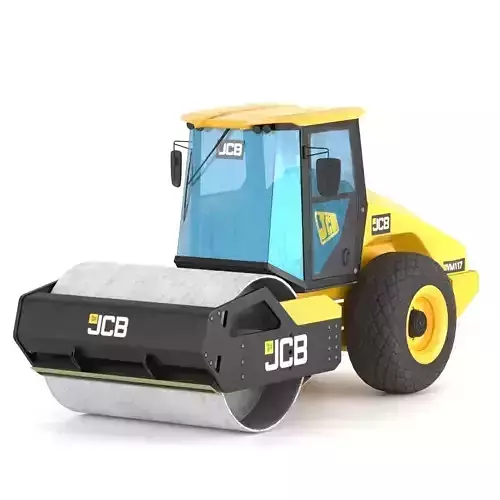 Compactor JCB VM117 Low-poly 3D model