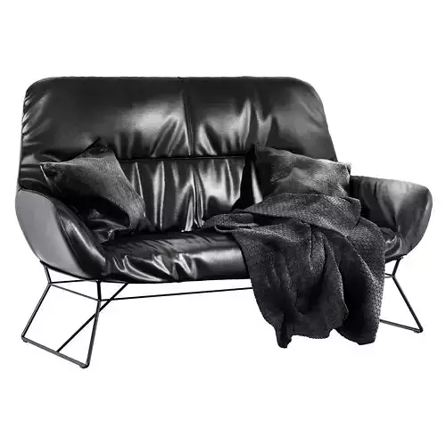 Freifrau Leya lounge couch 3D model