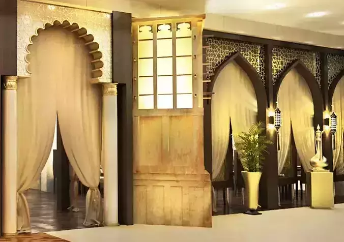 Arabic Design - Barjeel Wind Tower 3D model