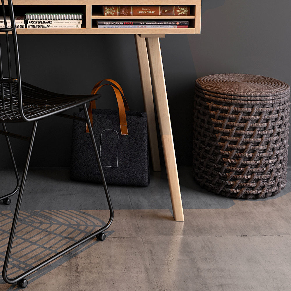 Home workspace set 3D model_5