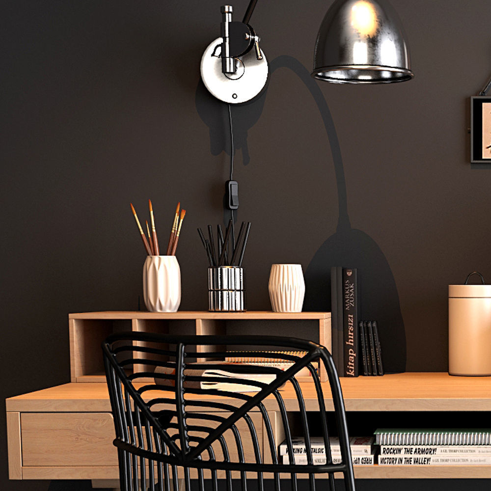 Home workspace set 3D model_3