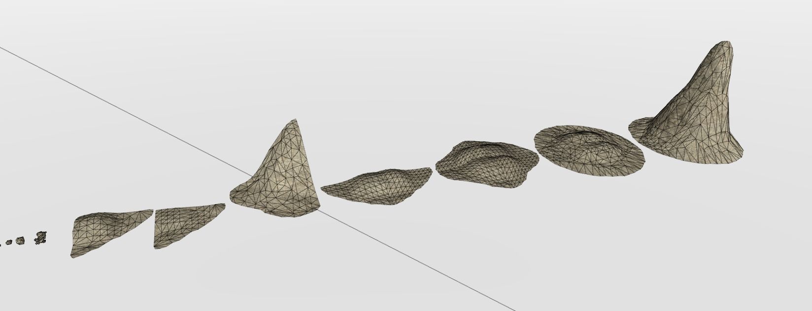 Catacombs Modular Low-poly 3D model_28