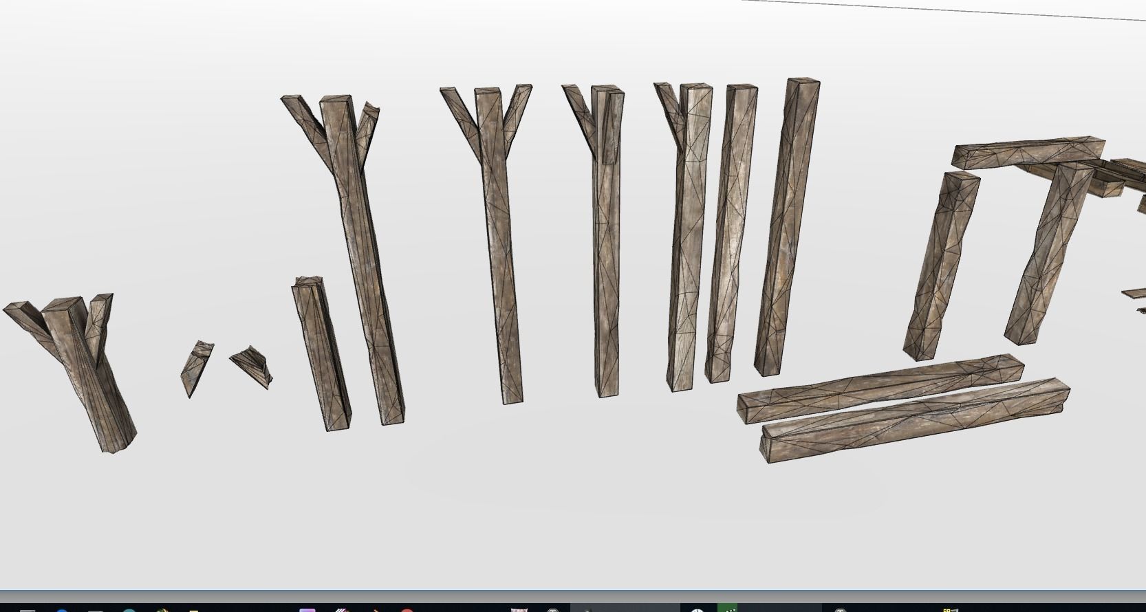 Catacombs Modular Low-poly 3D model_22