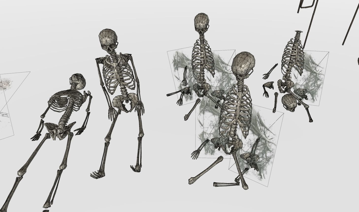 Catacombs Modular Low-poly 3D model_26