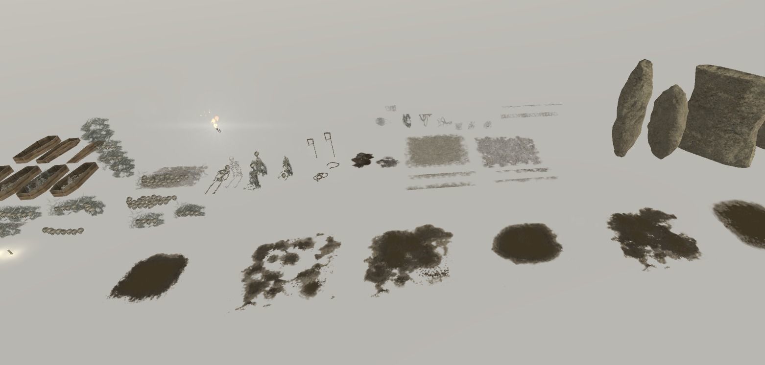 Catacombs Modular Low-poly 3D model_14