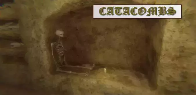 Catacombs Modular Low-poly 3D model