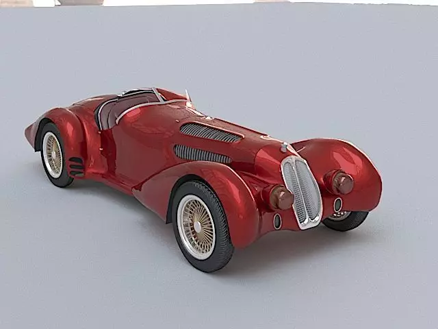alpharomio sports car 3D model_0