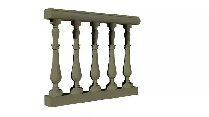 baluster autocad dwg 3d model for architecture  interior design Free 3D model
