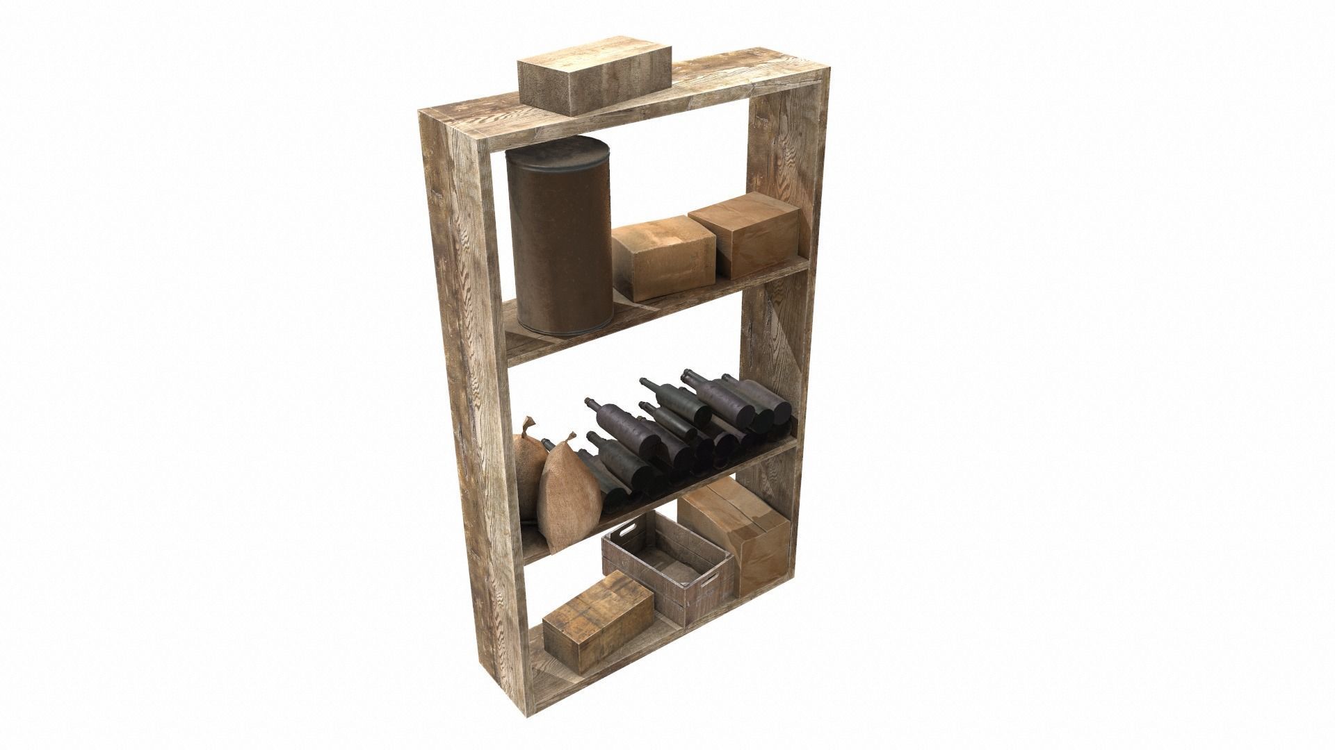 Shelves collection rustic console table with drawers _31