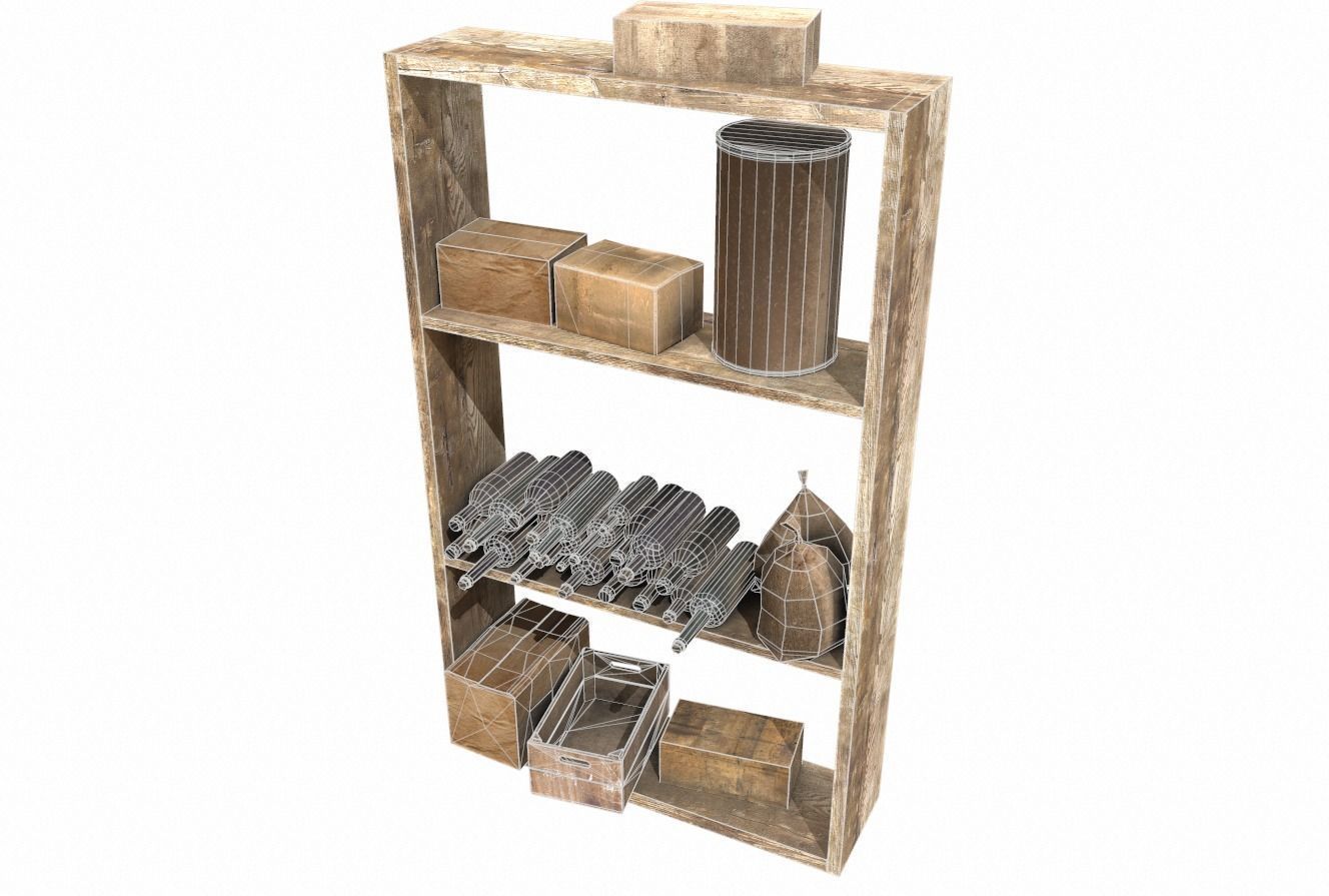 Shelves collection rustic console table with drawers _33