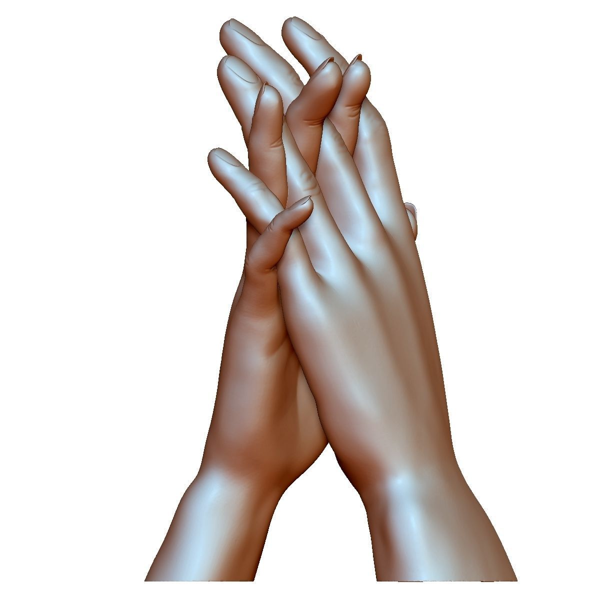 Hands couple in love 3D printable 3D print model_12