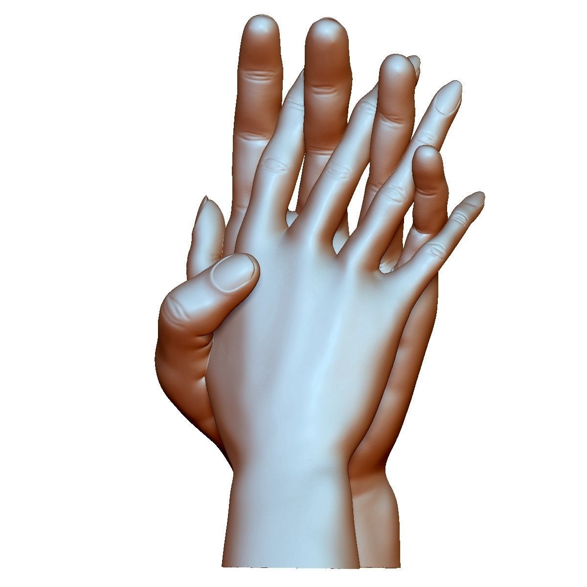 Hands couple in love 3D printable 3D print model_8