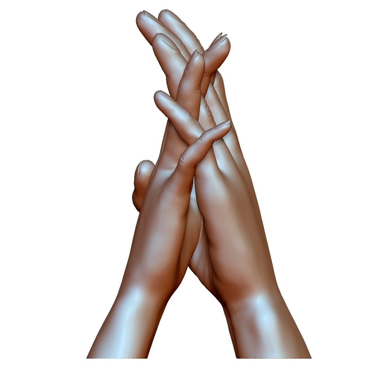 Hands couple in love 3D printable 3D print model_11