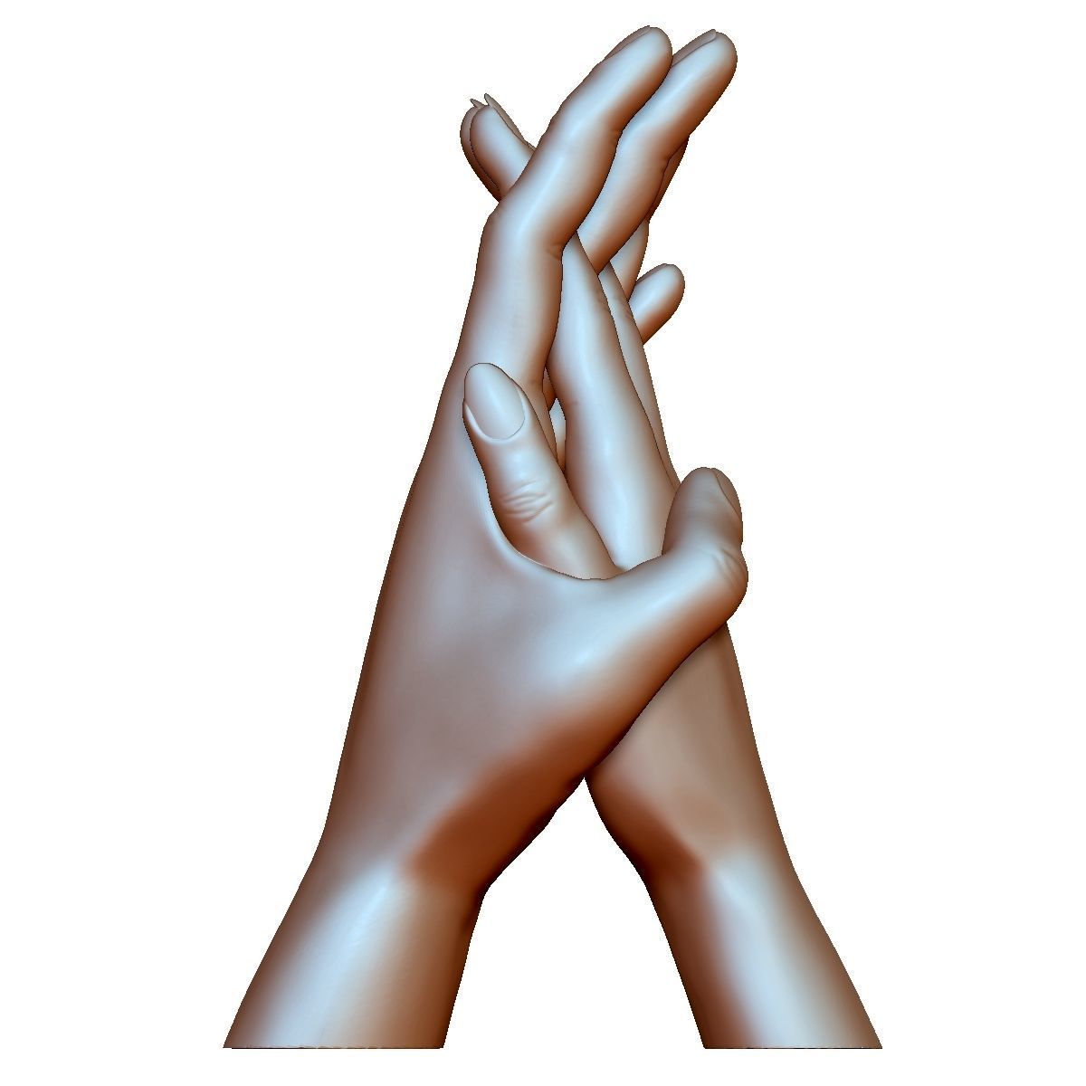 Hands couple in love 3D printable 3D print model_5