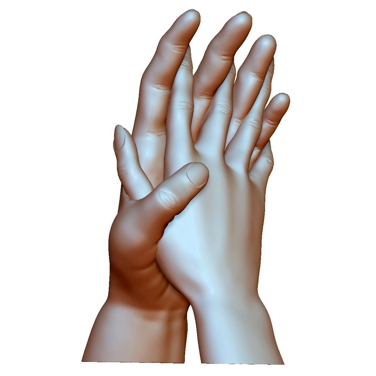 Hands couple in love 3D printable 3D print model_6