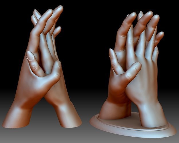 Hands couple in love 3D printable 3D print model