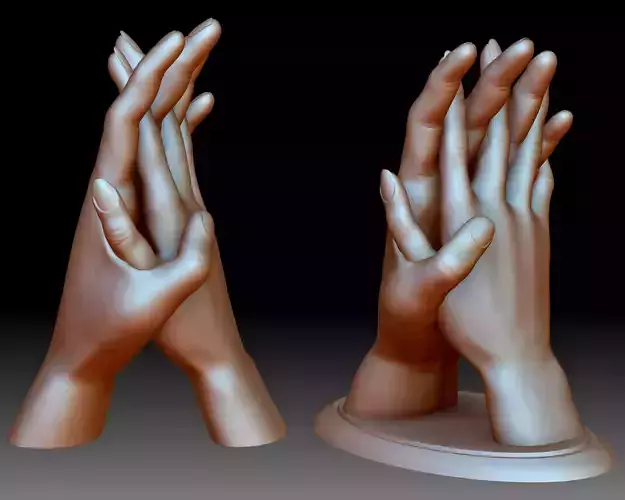 Hands couple in love 3D printable 3D print model