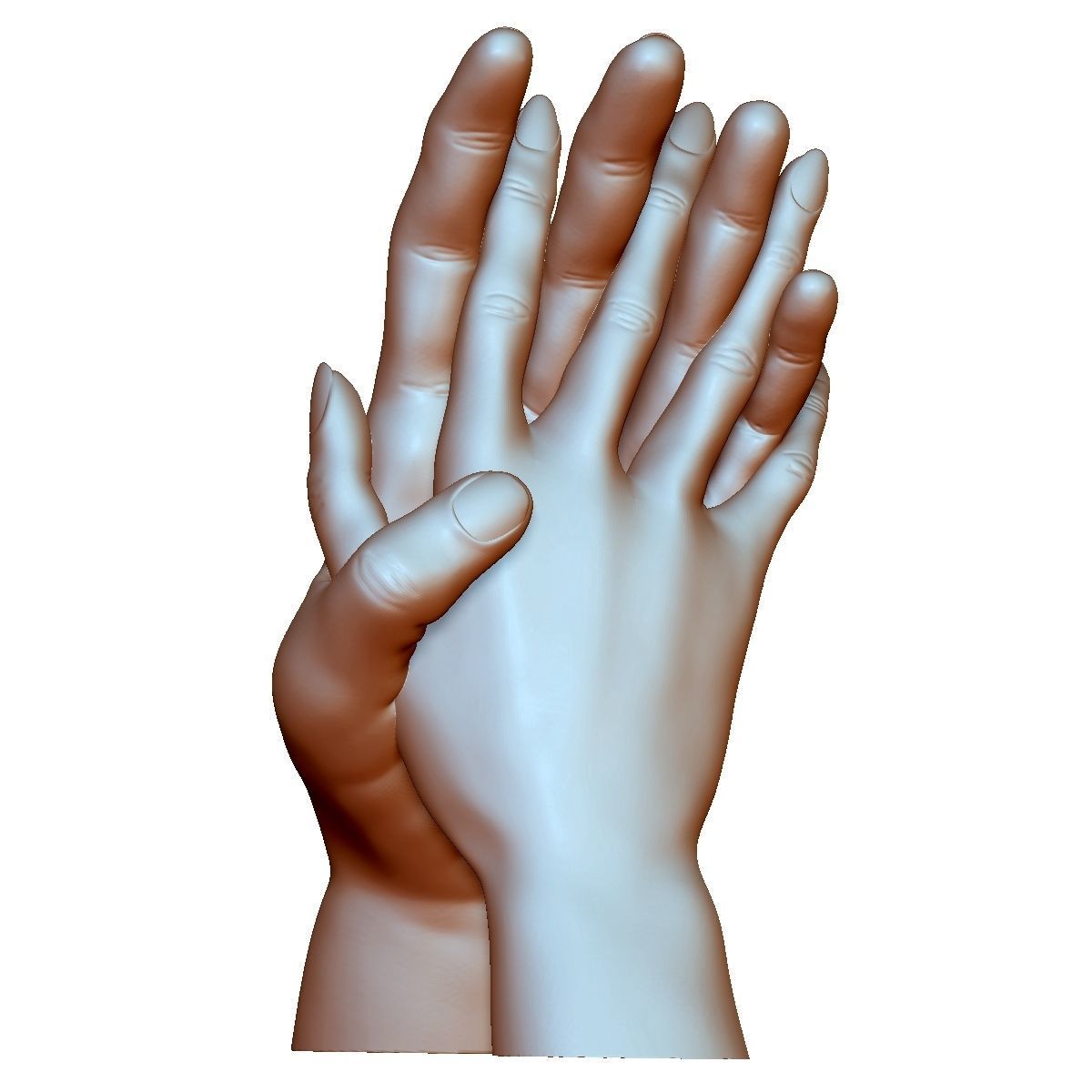 Hands couple in love 3D printable 3D print model_7