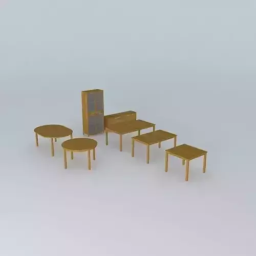 BJURSTA set of wooden furniture