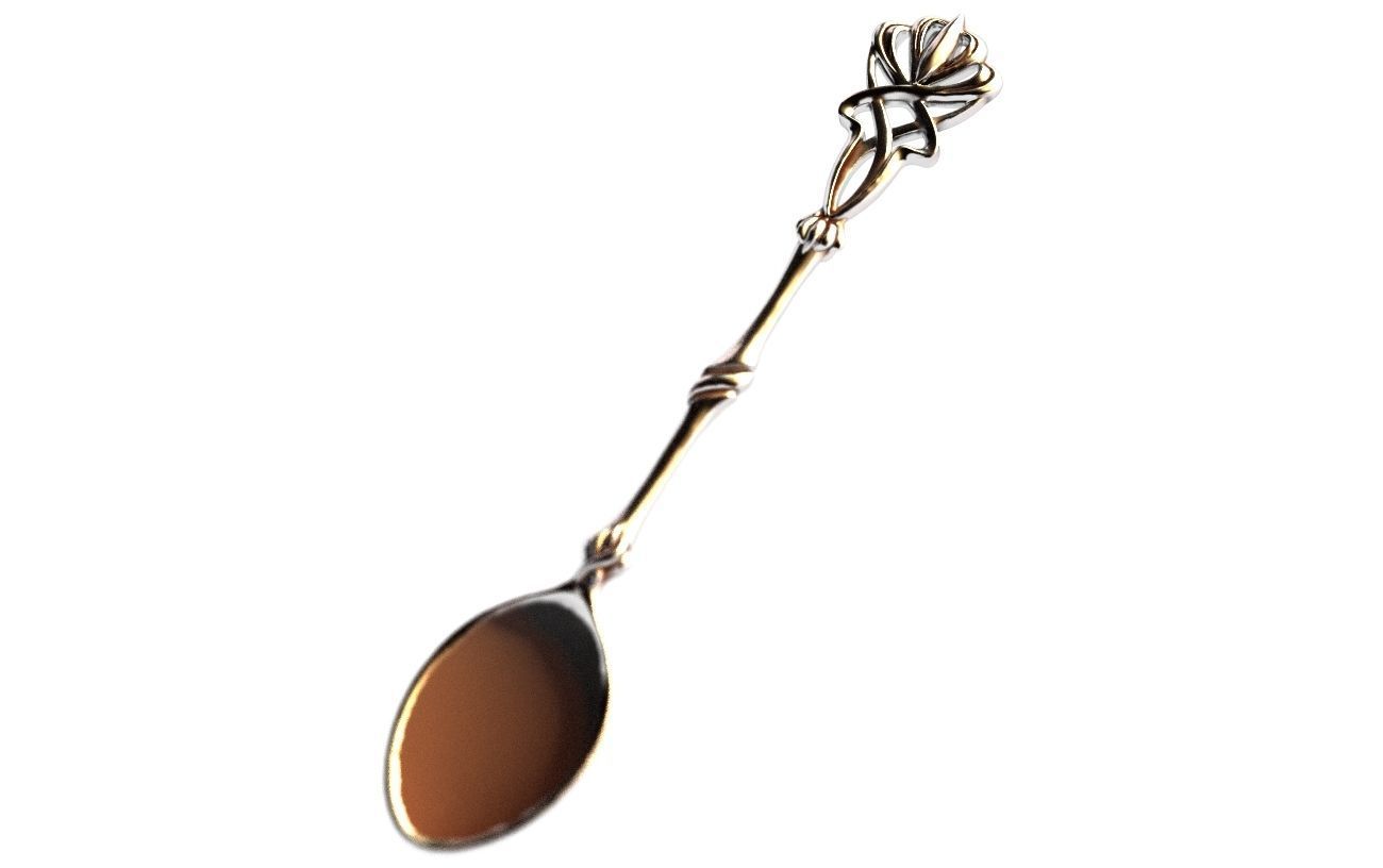 Classic Spoon Flower 3D print model_1