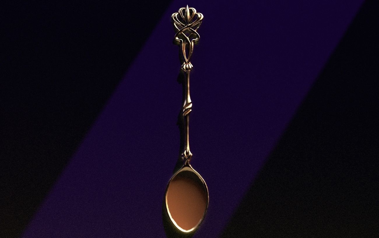 Classic Spoon Flower 3D print model_4