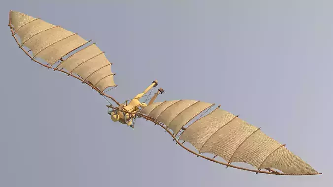 leonardo da vinci Low-poly 3D model