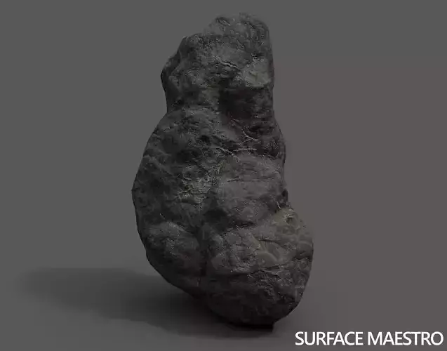 Cliff rock Low-poly 3D model