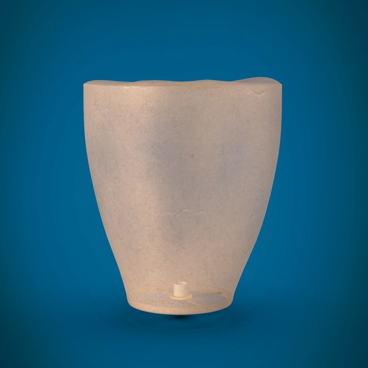 Sky lantern Low-poly 3D model_5