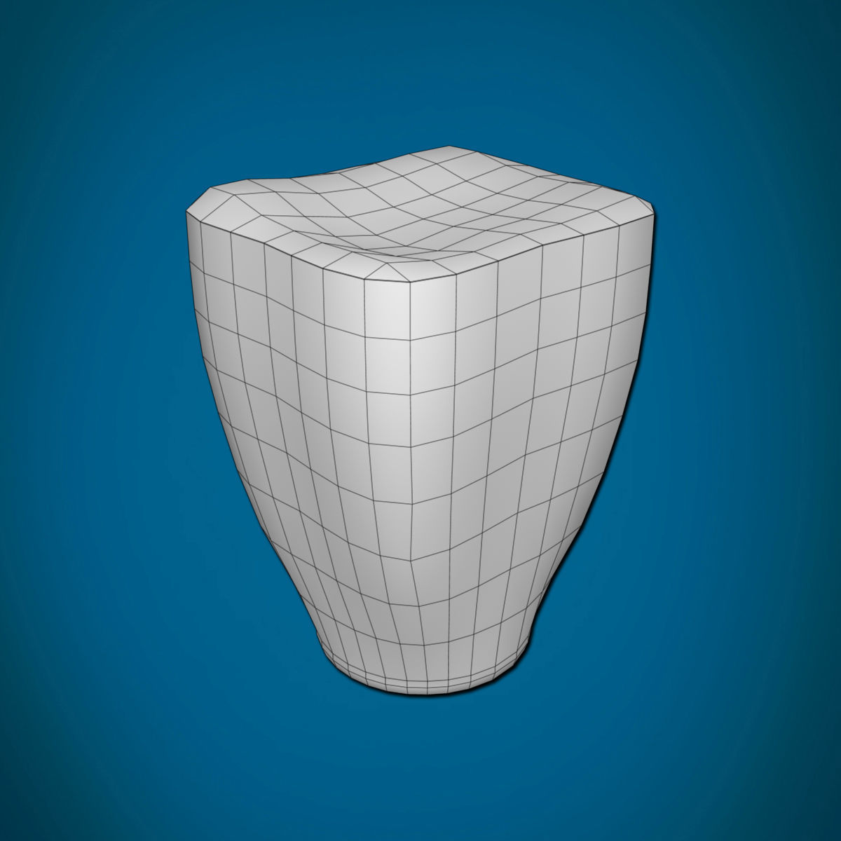 Sky lantern Low-poly 3D model_6