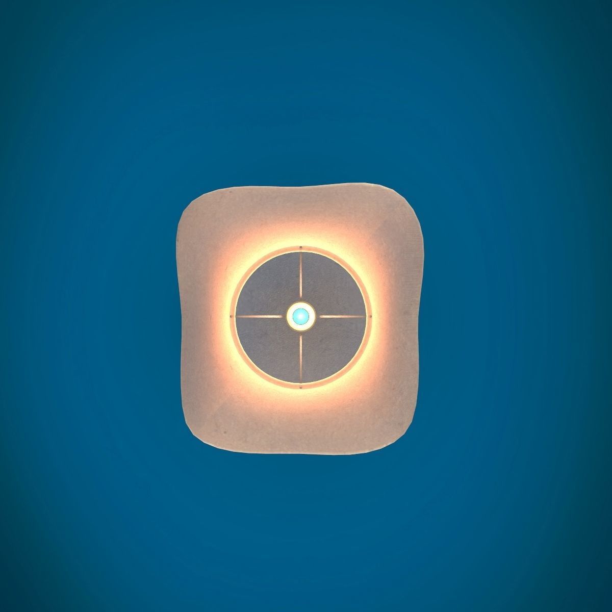 Sky lantern Low-poly 3D model_4