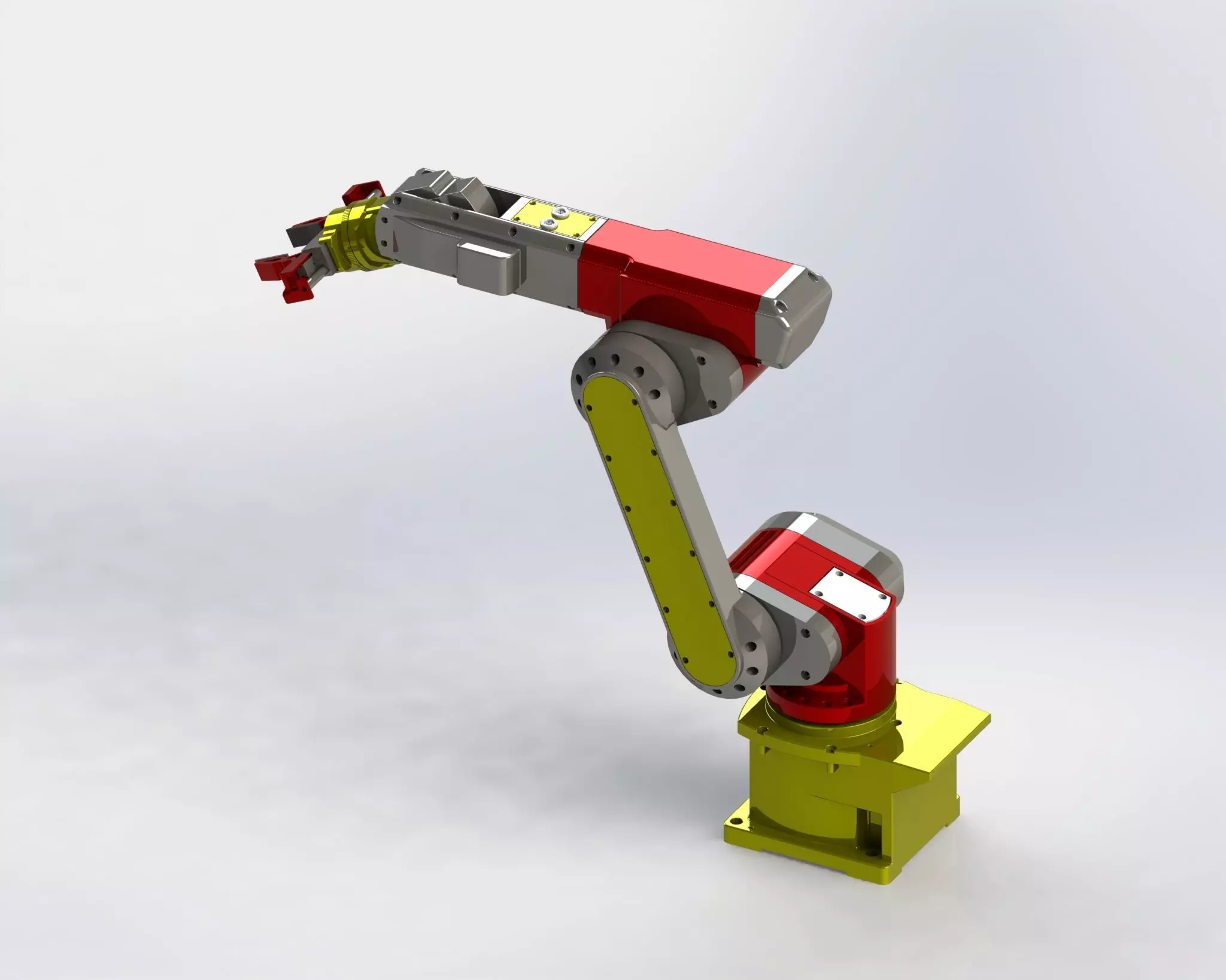 Solidworks Tutorial HP -  Industrial Robot Arm Free 3D model_0