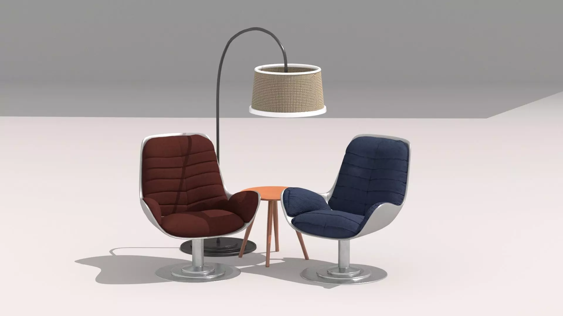 Realistic Sofa Chair with 3 models 3D model