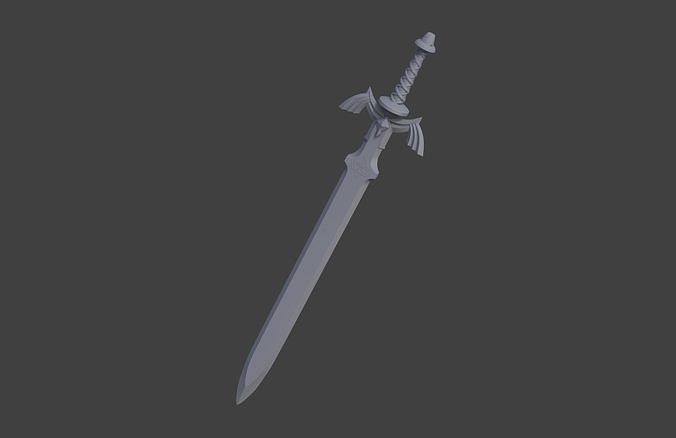 Master Sword - The Legend of Zelda Breath of the Wild 3D print model