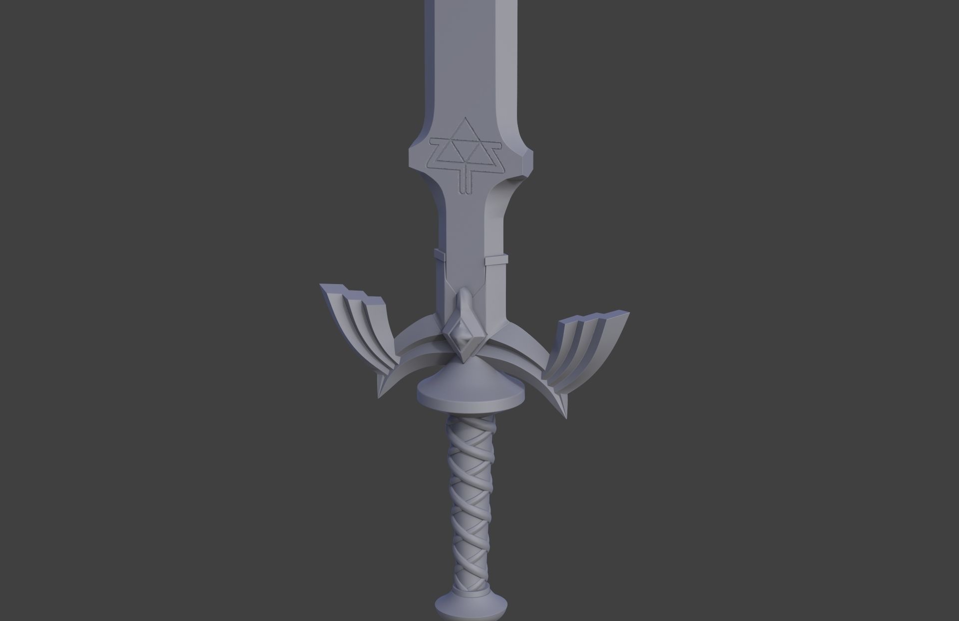 Master Sword - The Legend of Zelda Breath of the Wild 3D print model_1
