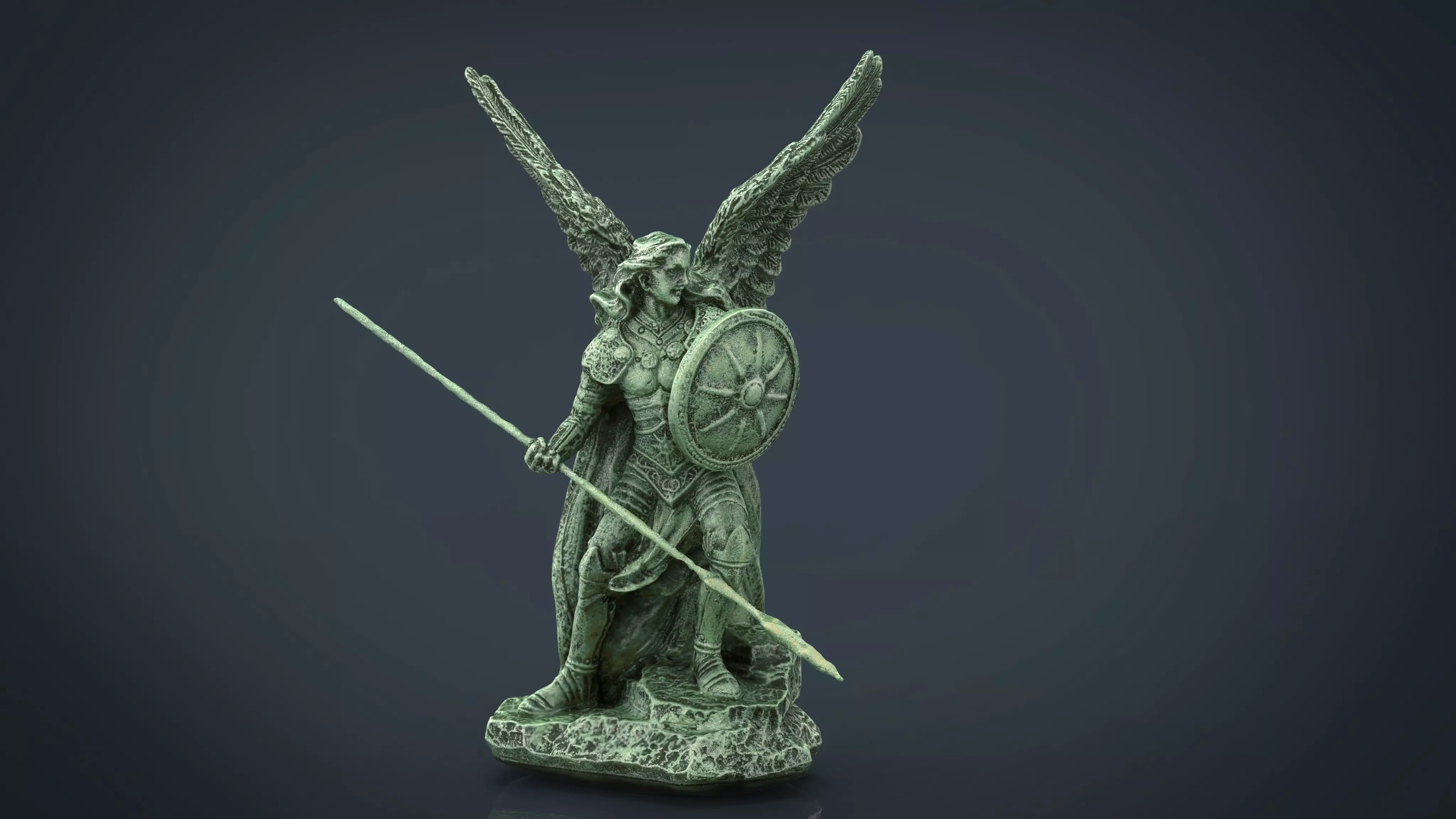 Saint Raphael the Archangel Low-poly 3D model