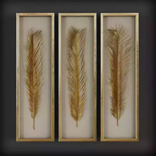 Picture Frames Low-poly 3D model