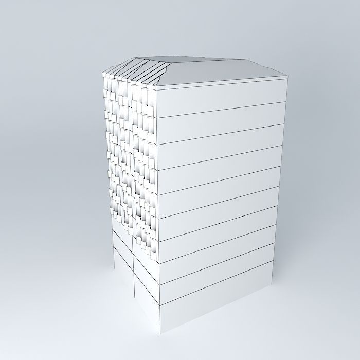 Building apartment 3D model_3