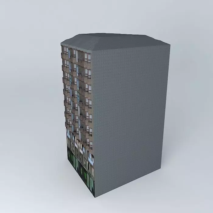 Building apartment 3D model_0
